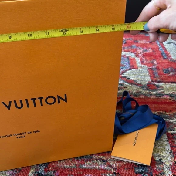 Unique LV Chest Magnetic Box with Blue Ribbon, Shopping Bag and Certific… - Picture 12 of 12